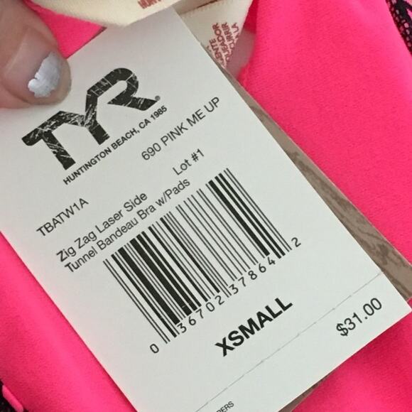 Xs bikini top pink / black - Picture 4 of 4